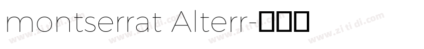 montserrat Alterr字体转换